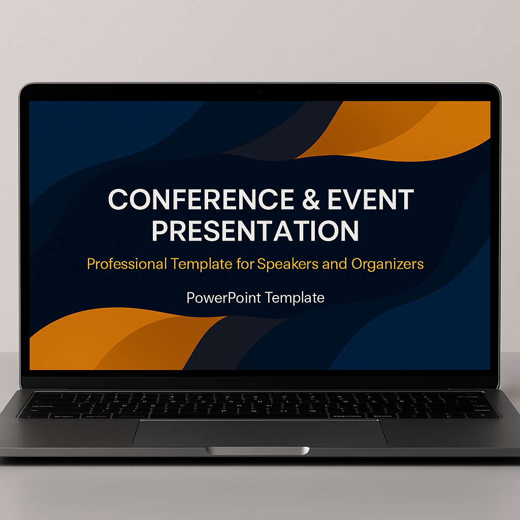 Conference & Event PowerPoint Template Professional Speaker Presentation Deck