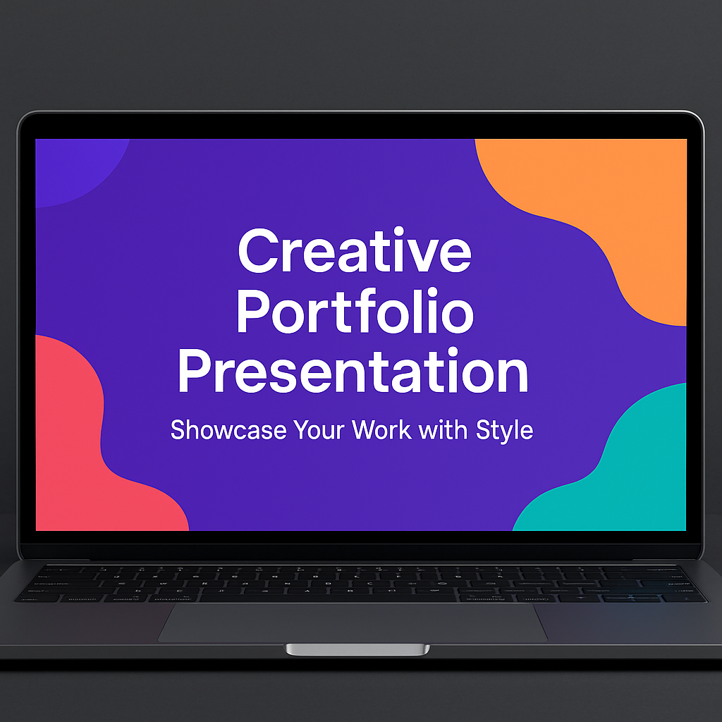 Creative Portfolio PowerPoint Template Designer & Photographer Presentation