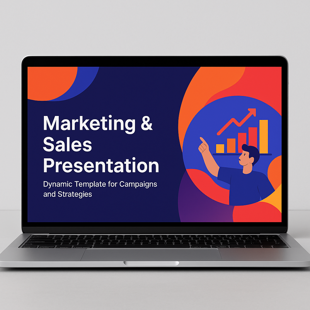 Marketing & Sales PowerPoint Template Business Strategy & Campaign Presentation