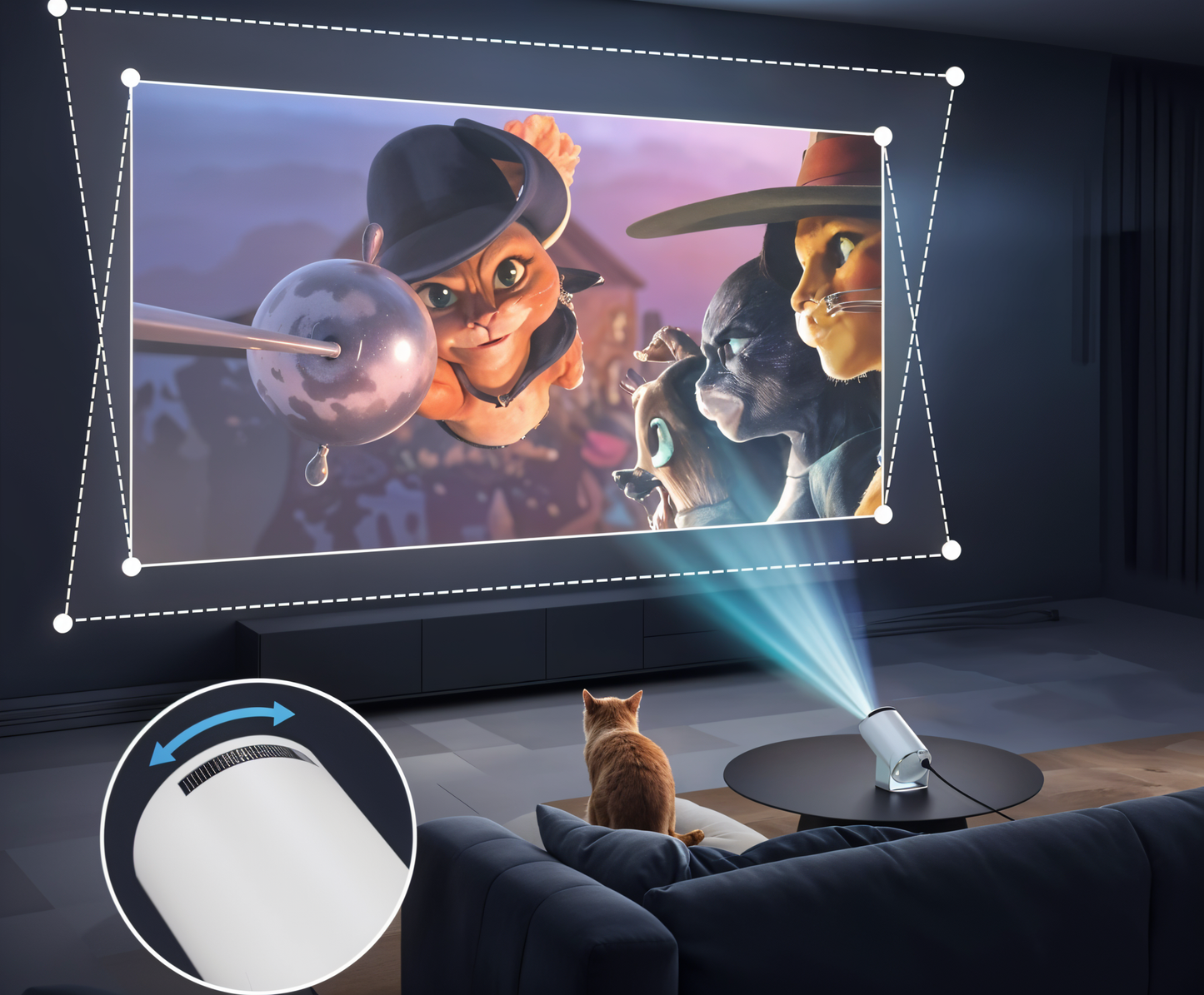 Rensyn™ - Smart Projector Portable Full HD